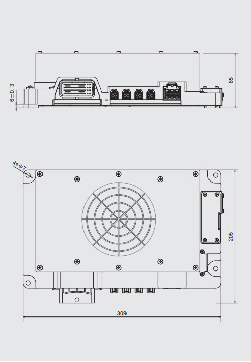 Product size drawing