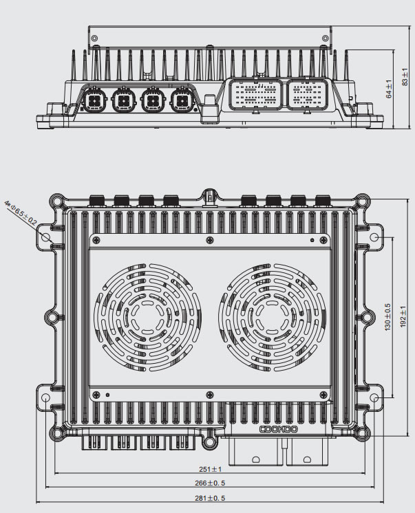 Product size drawing